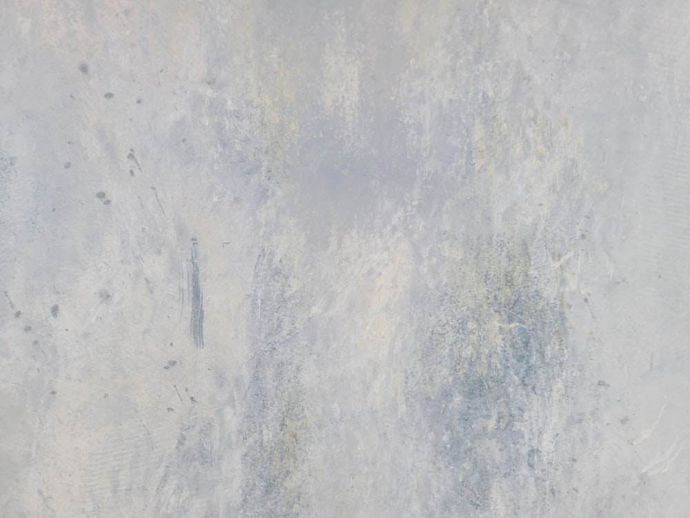 a painting of a white and blue wall