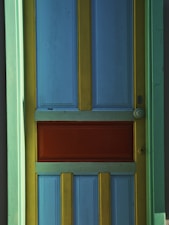 Colorful door painting