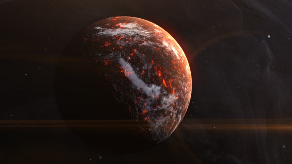 an artist's rendering of a planet in space