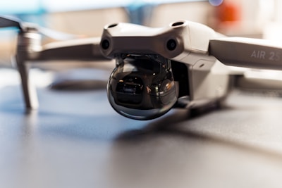 a close up of a camera attached to a remote control