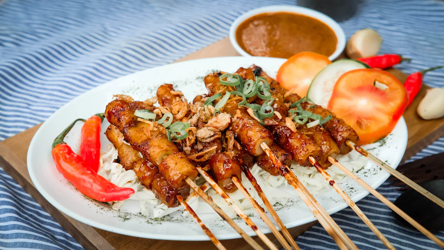 Spiced rice with grilled chicken