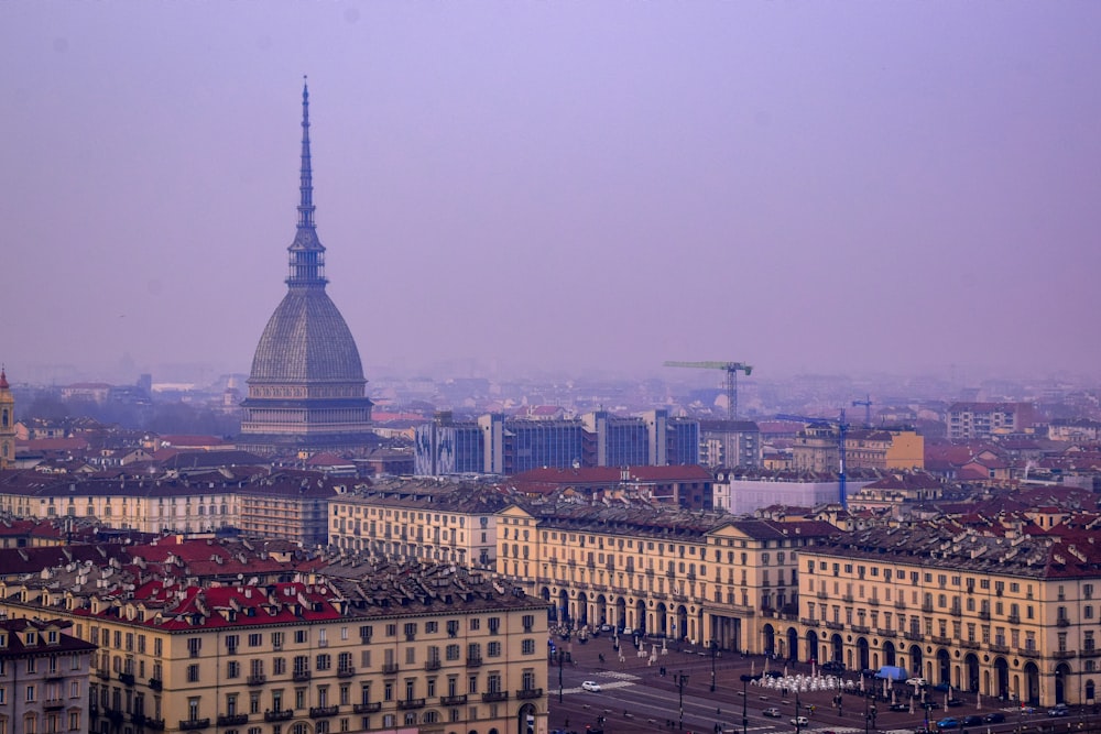 a large building in a city