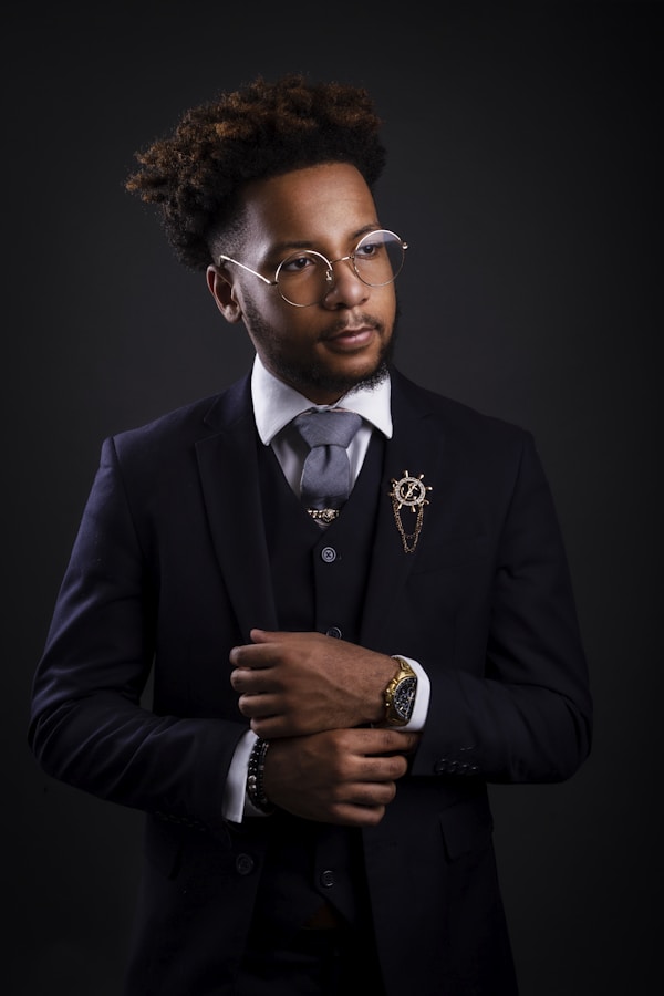 Well-dressed Black man in formal suit and tie