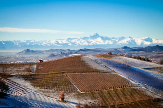 the view towards the majestic Monviso from Fontanile (AT)