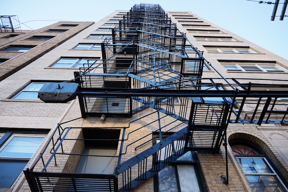 a very tall building with lots of windows