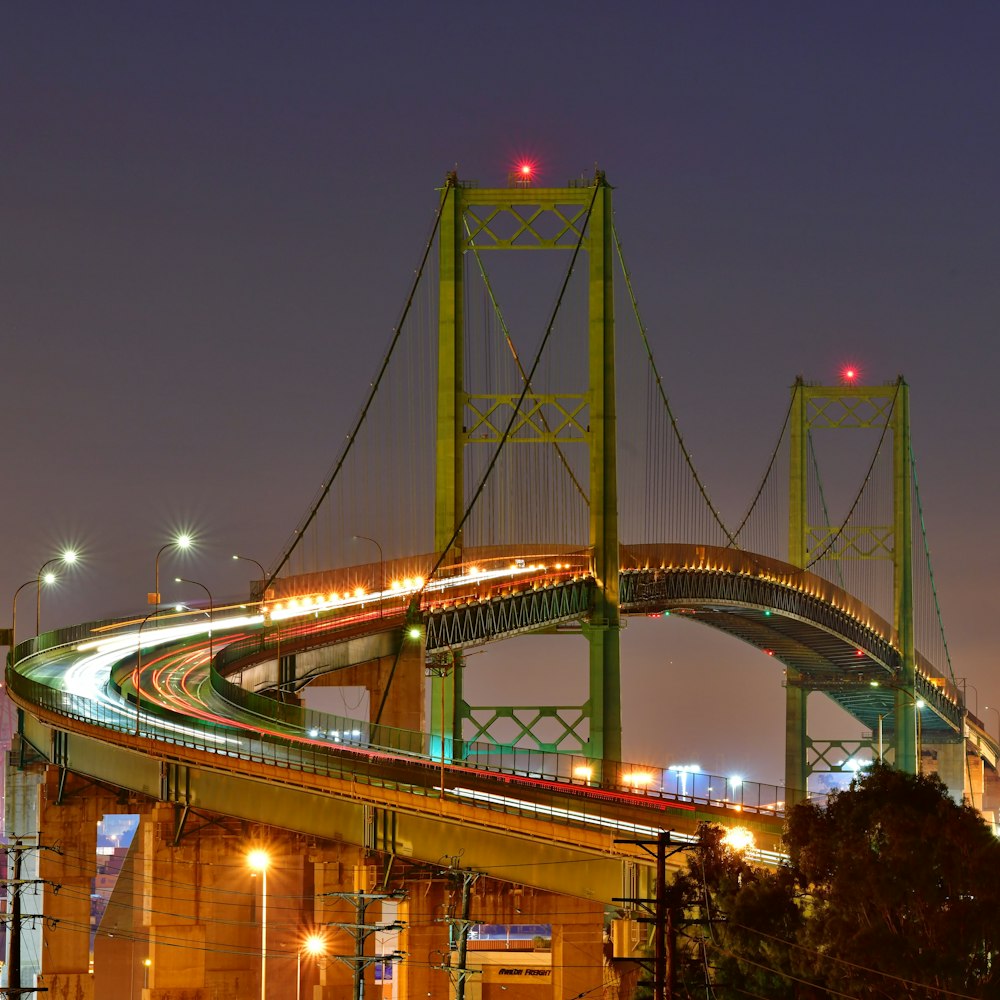 a very long bridge over a large body of water