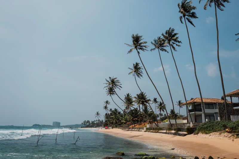 Beachfront villas