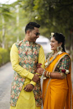 a man and a woman standing next to each other