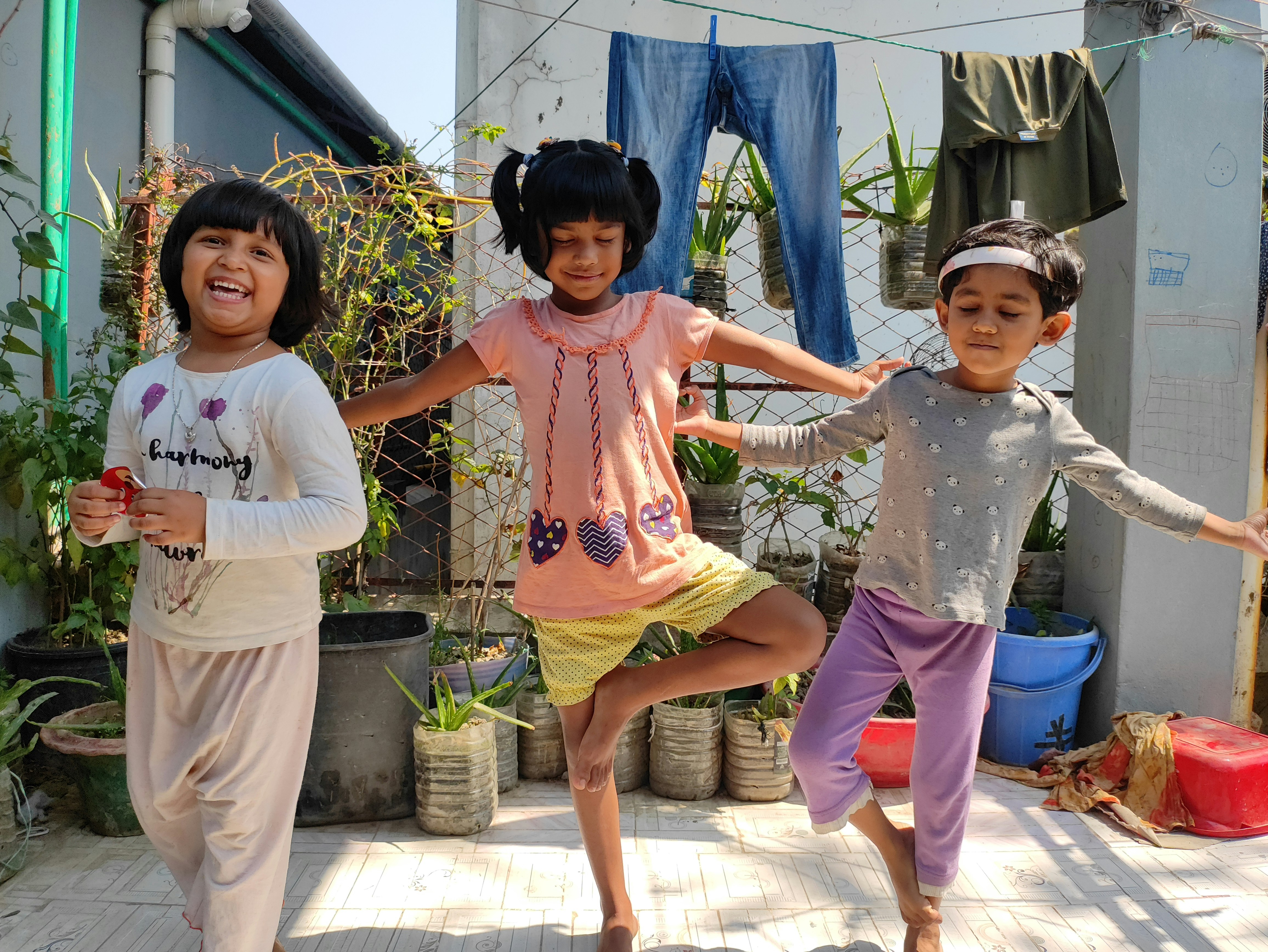 children playing together