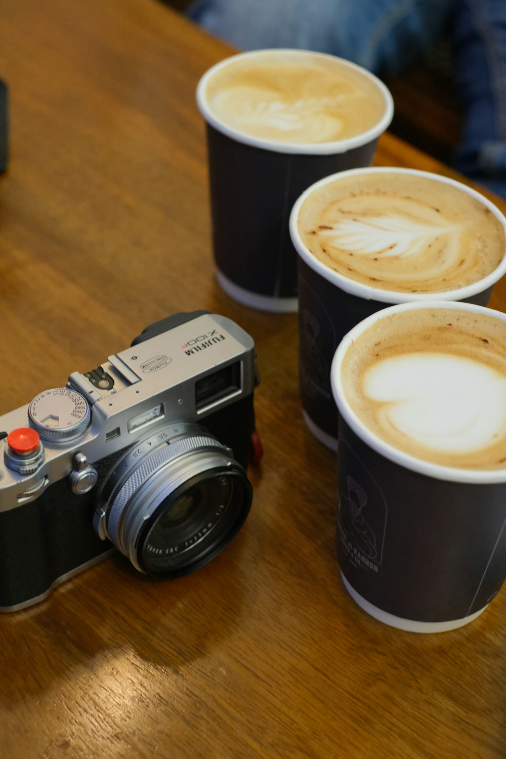 a cup of coffee on a table