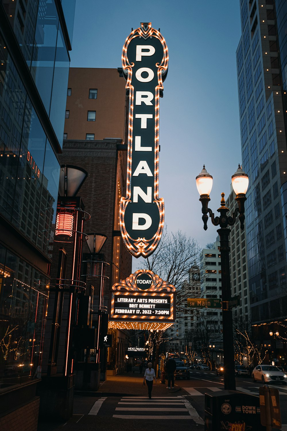 a sign that is on the side of a building