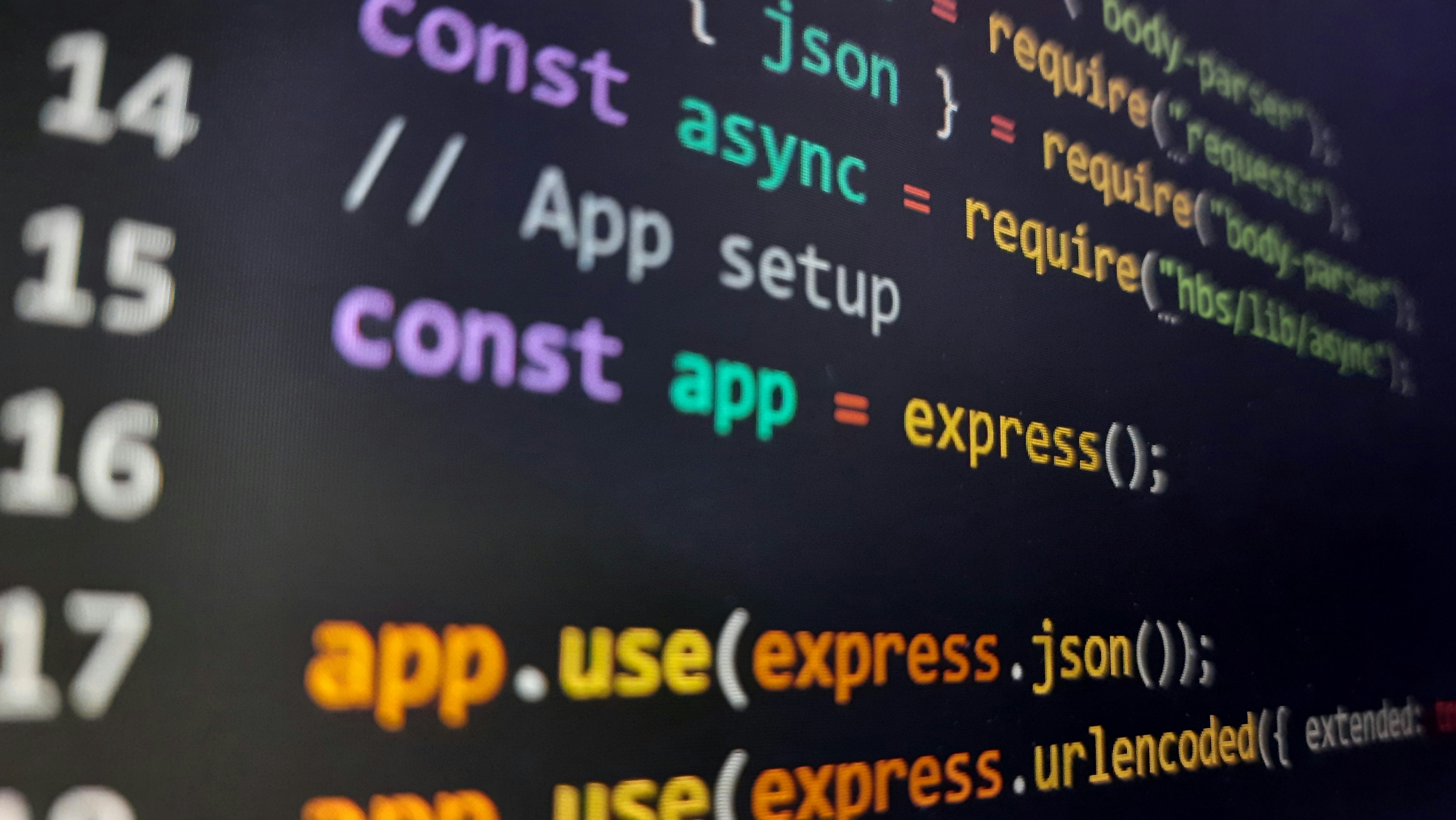 JavaScript code on computer screen - Black and white code background javascript code on computer screen ...