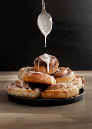 a plate of food on a table