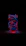 A glowing 3D Scorpio zodiac symbol swirling in neon blue and purple hues against a dark cosmic background.