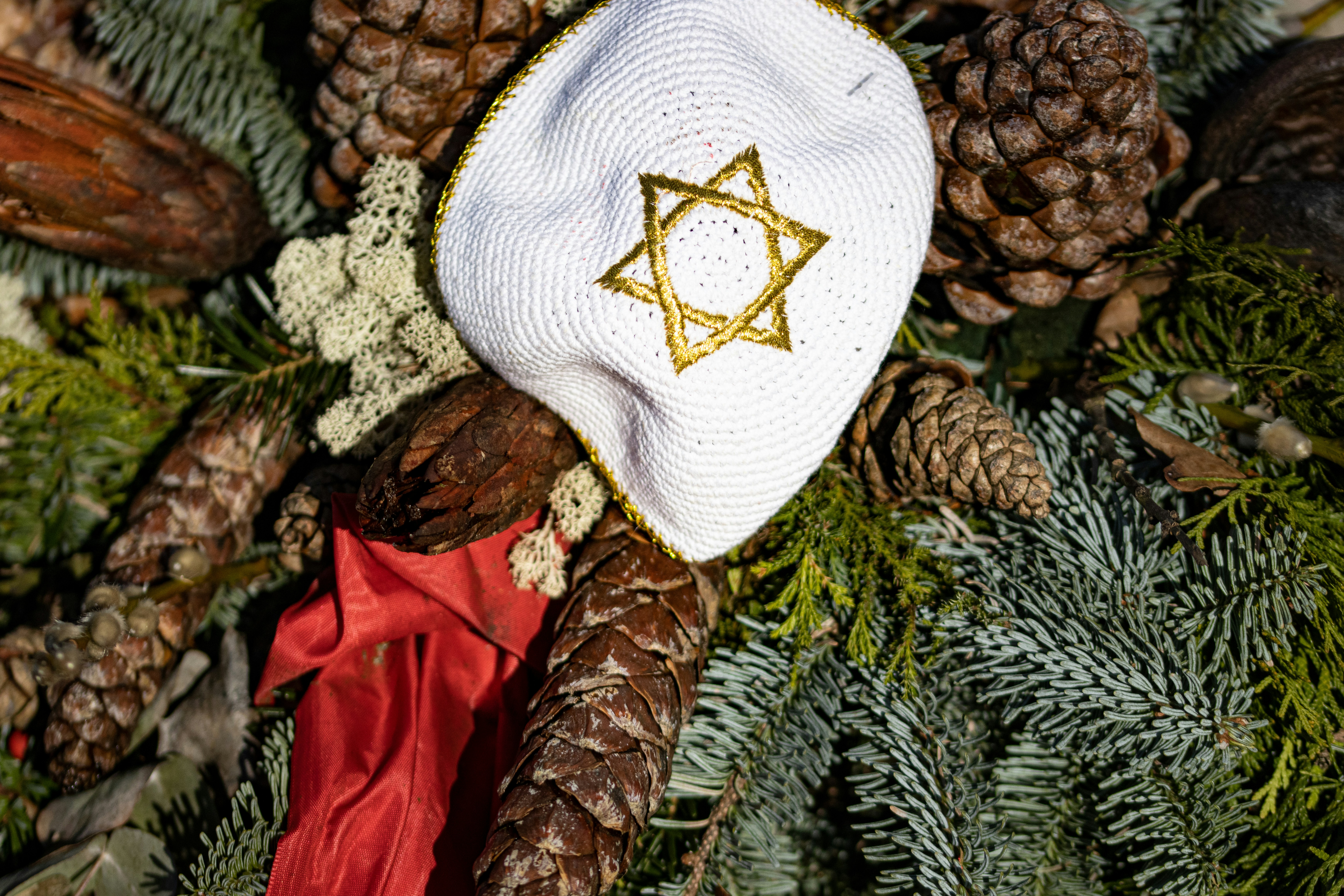 Flowers on a memorial