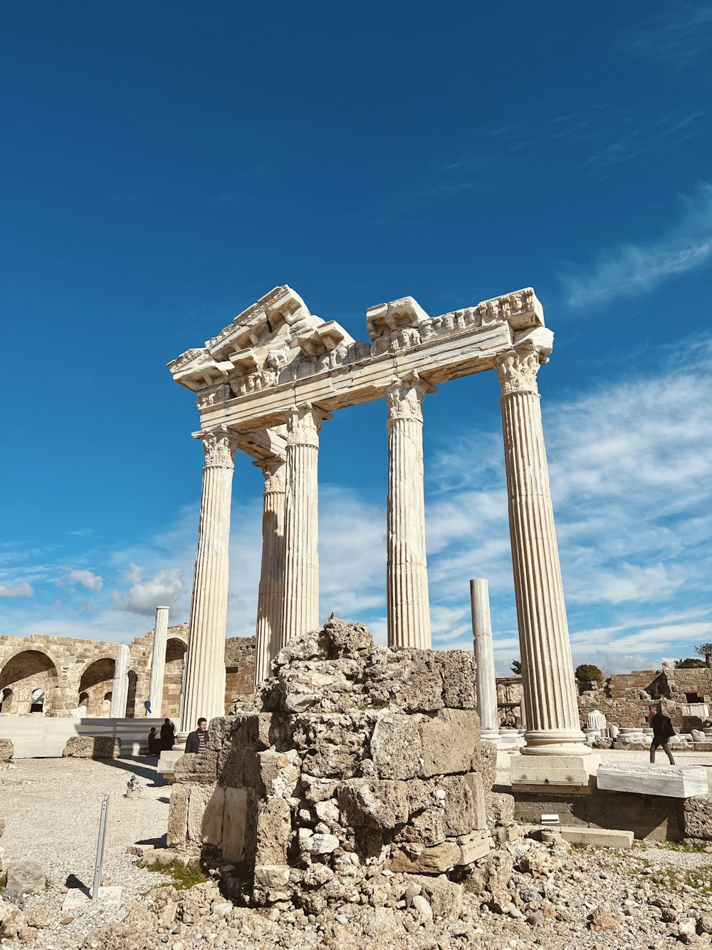 Las ruinas de la antigua ciudad de Palmira