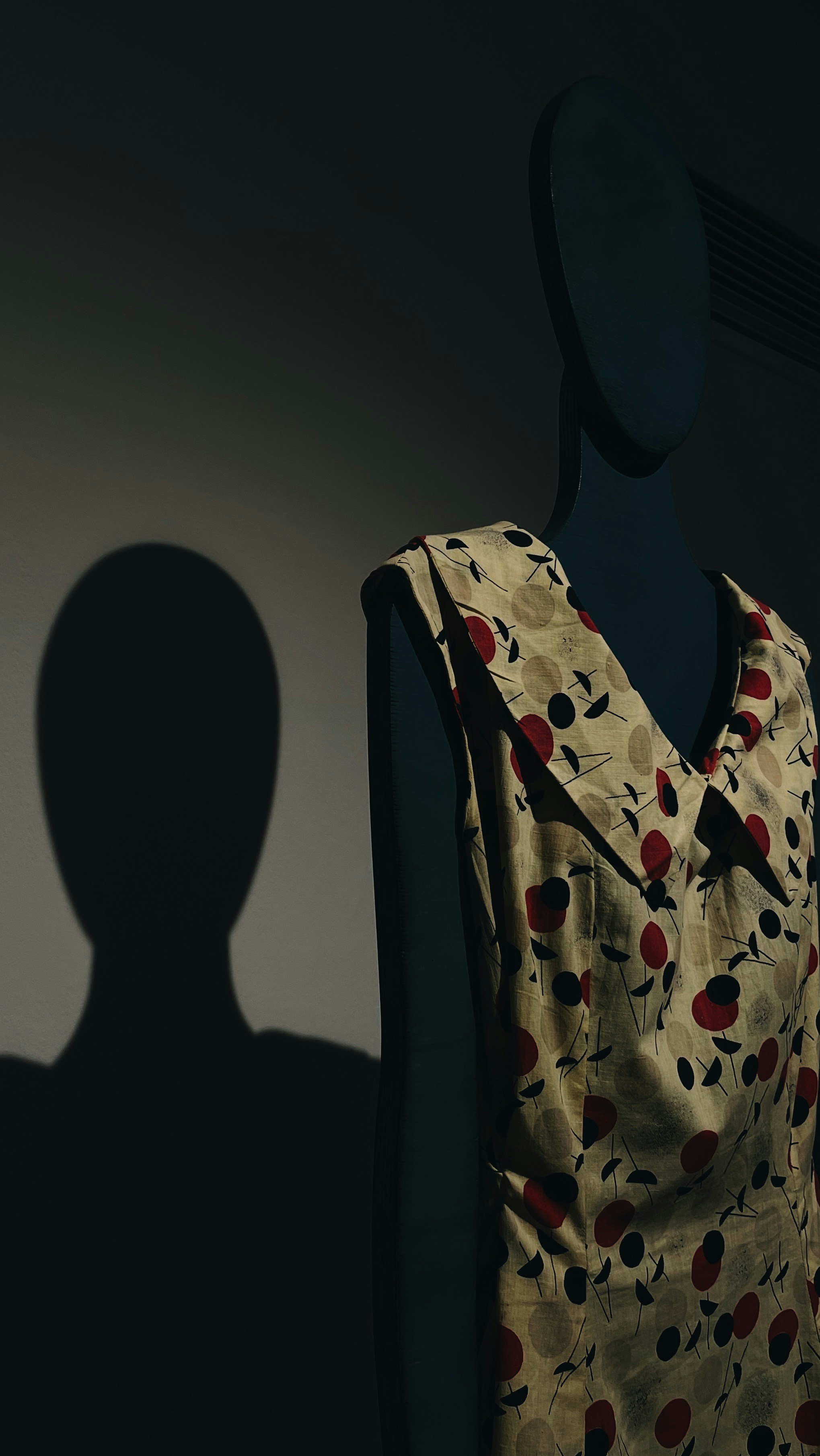 A mannequin's shadow is shown behind a dress photo – Free Apparel Image ...