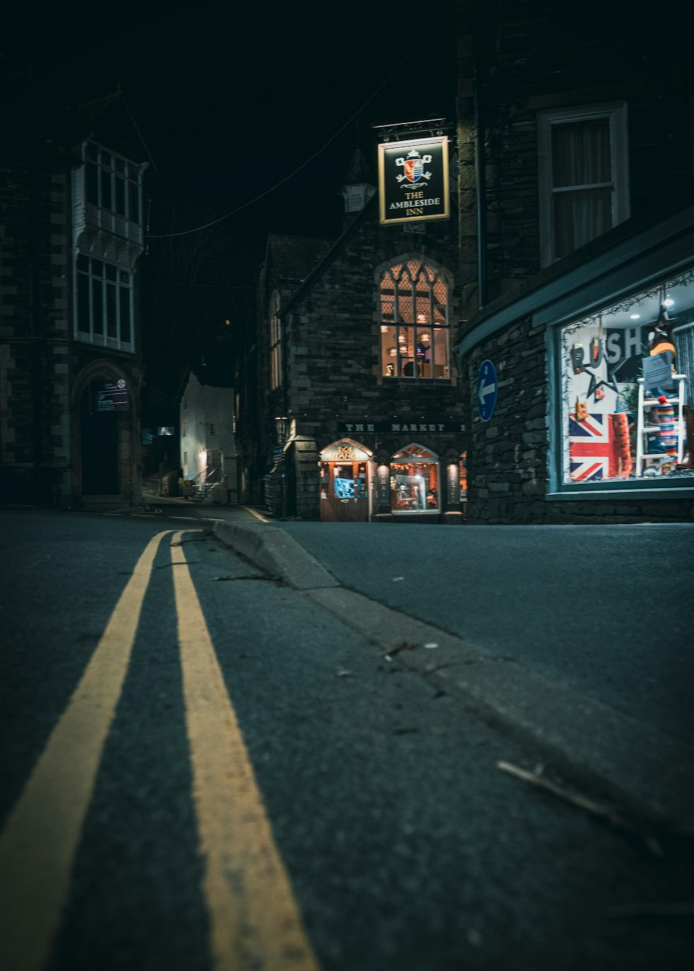 a view of a city street