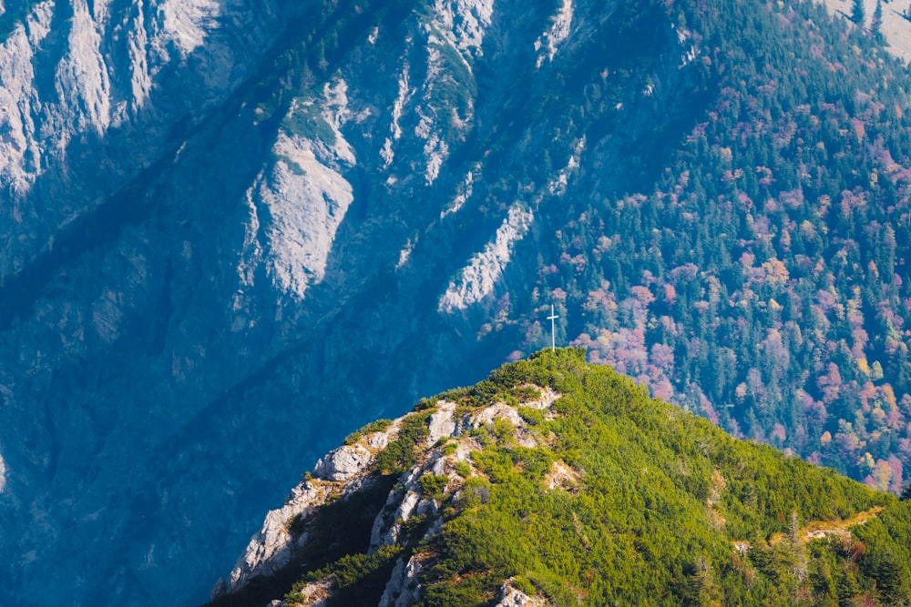 a view of the top of a mountain