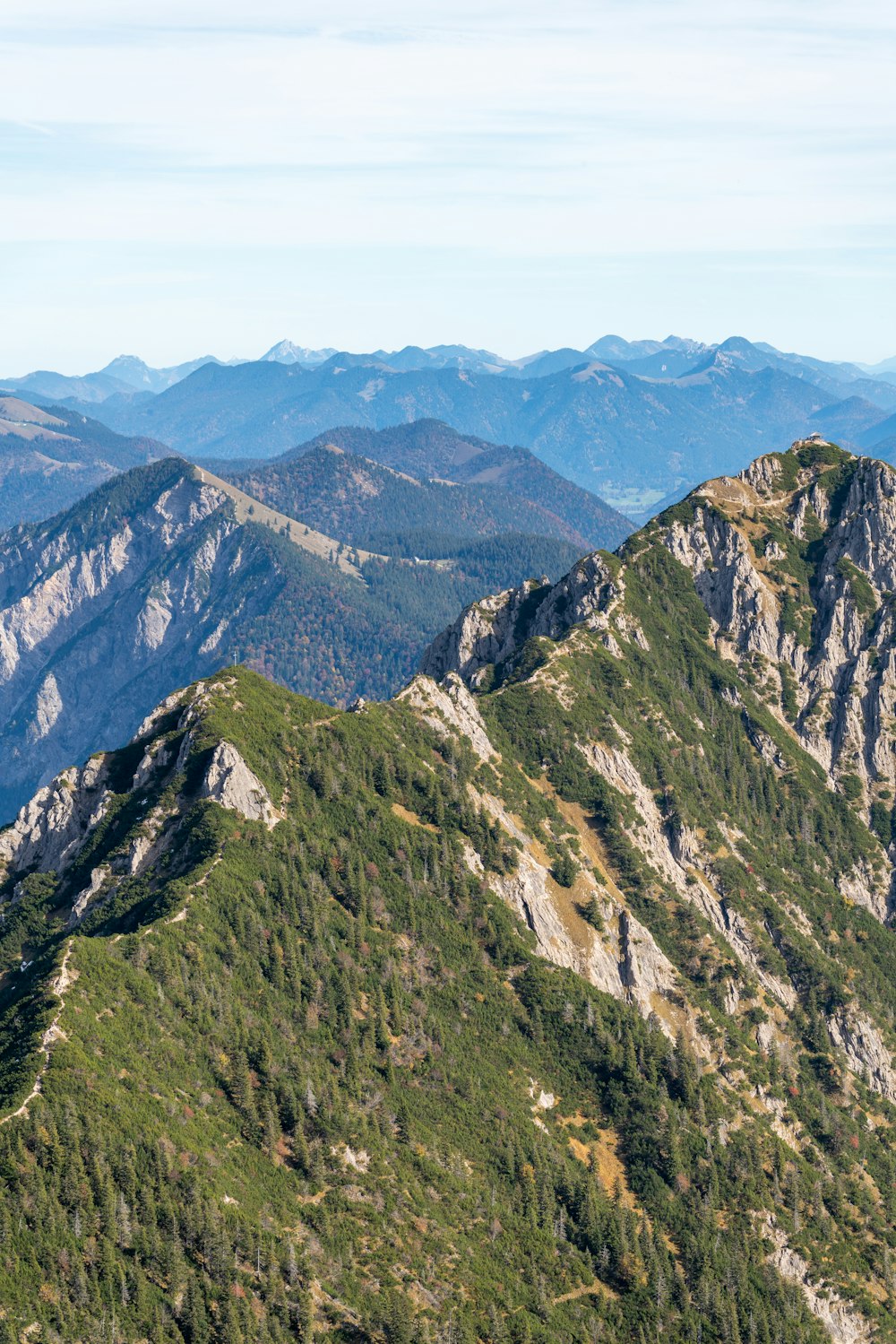 a view of the mountains from a high point of view