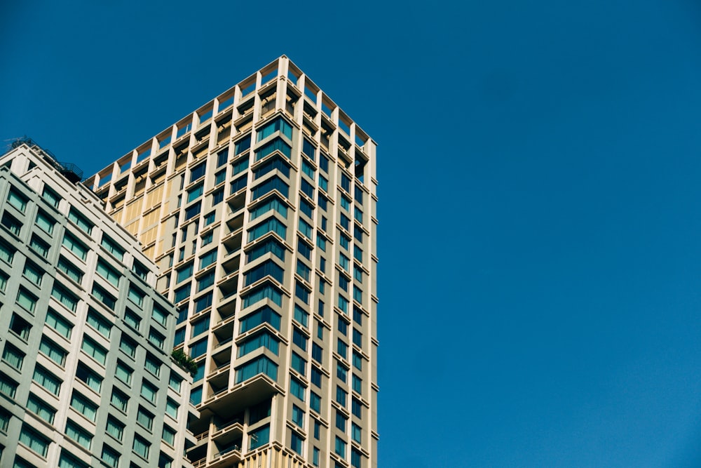 a very tall building with lots of windows