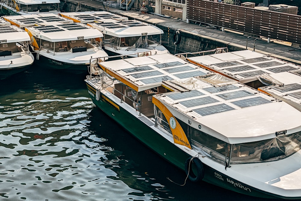 a bunch of boats that are sitting in the water