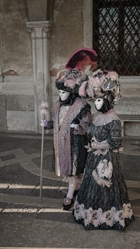 a couple of mannequins that are standing next to each other