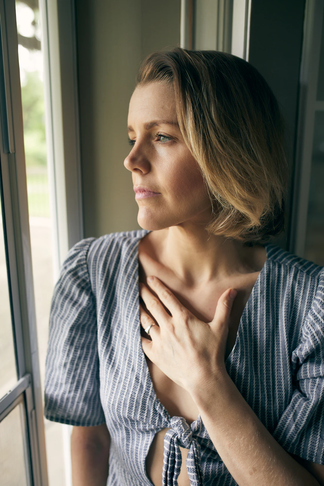 A calm, hopeful moment representing health anxiety