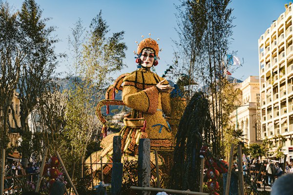 A figure from the Fête du Citron — Menton, France