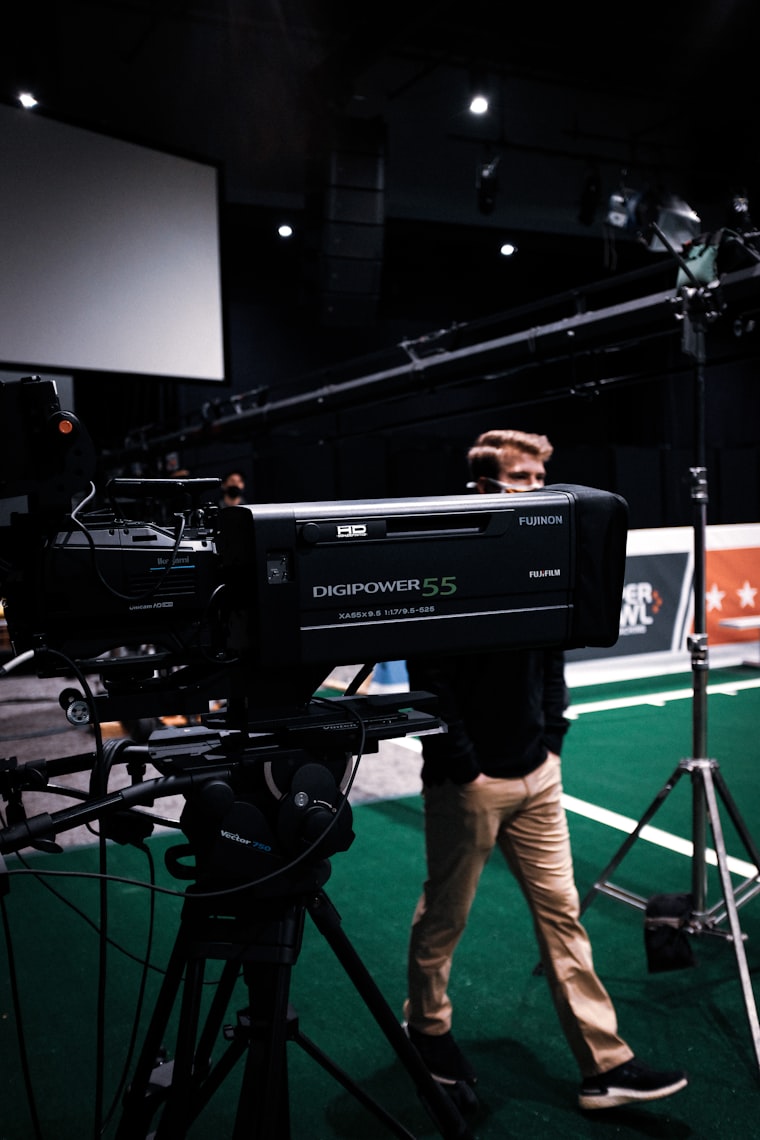 Worship service livestream camera operator