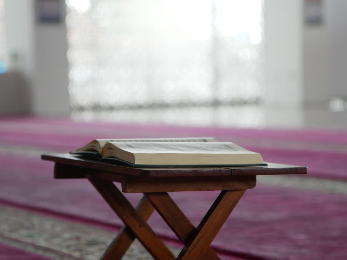 Open Quran on rehal
