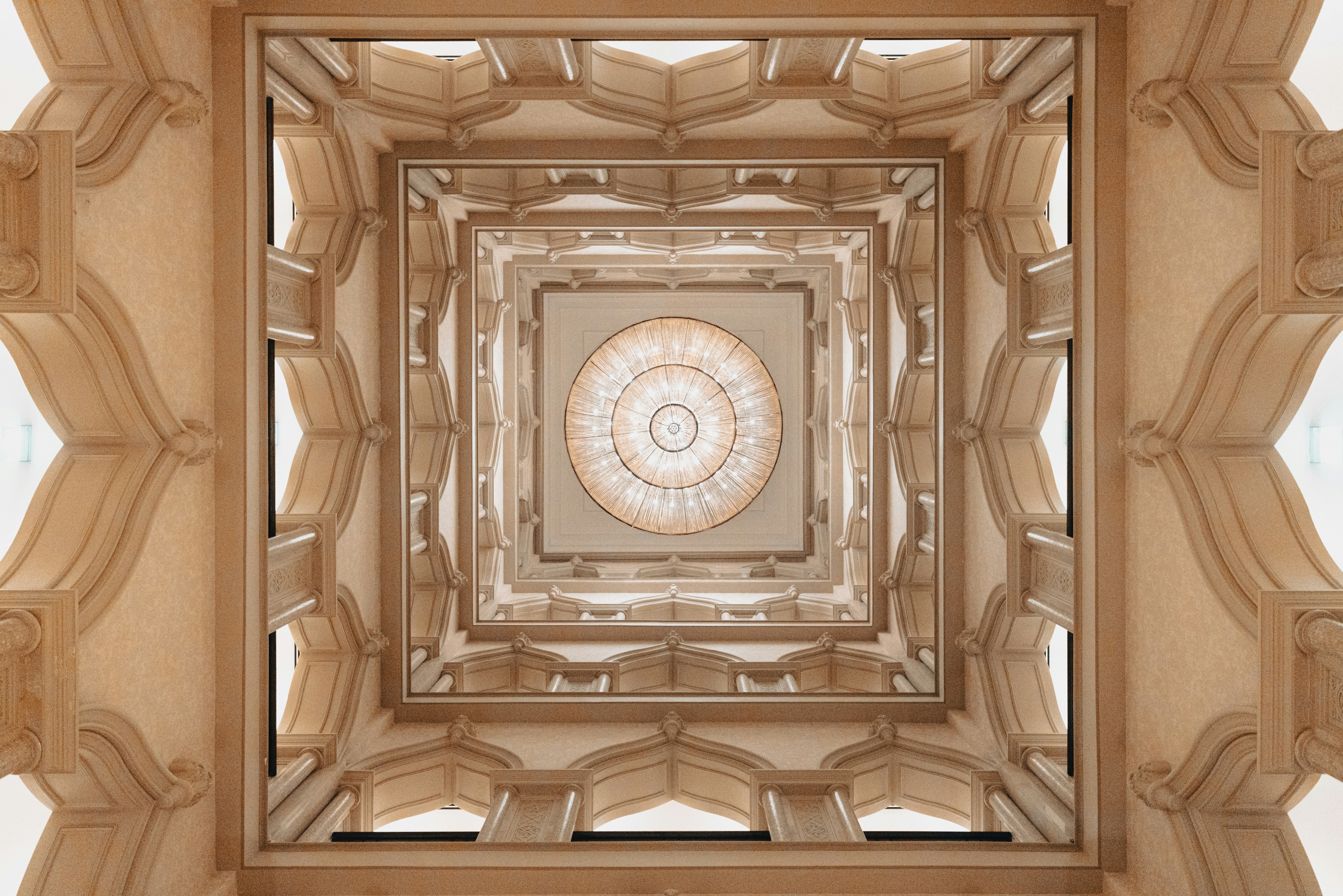 A view of a ceiling in a building photo – Free Marsa malaz kempinski ...