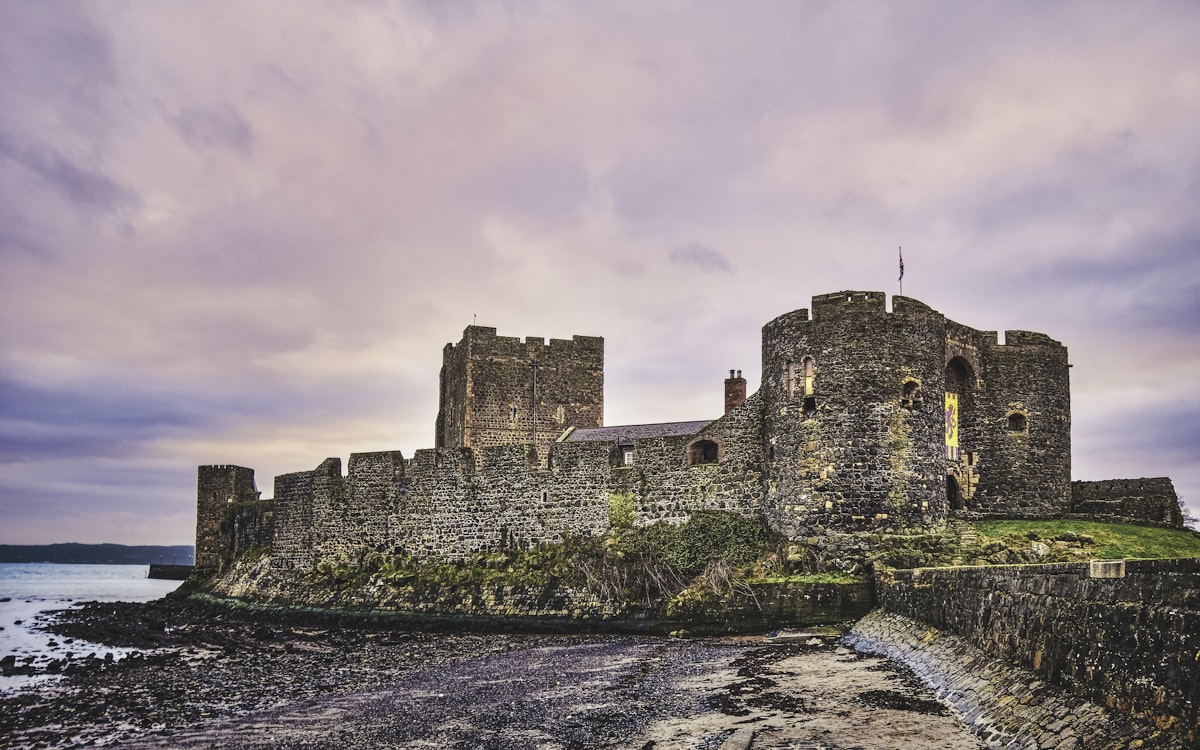 Carrickfergus Castle on the coast in County Antrim, within the Mid and East Antrim Borough Council area