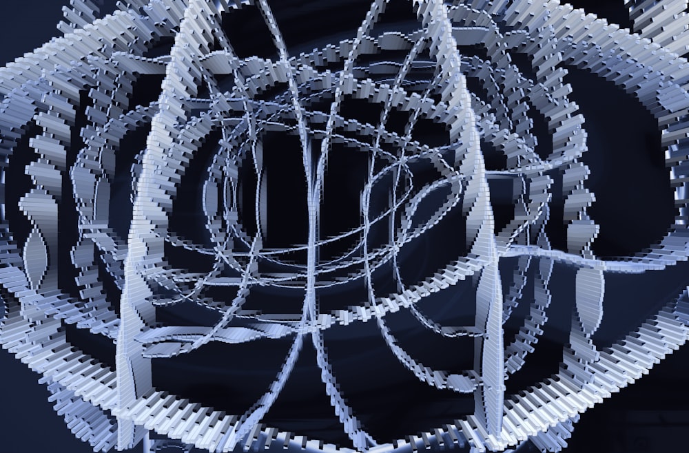 a computer generated image of a bunch of wires