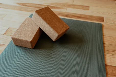 Photo of a similar item: Volcano Cork Yoga Blocks, 2 Pack with Strap