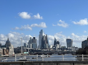 a view of a city from across the river