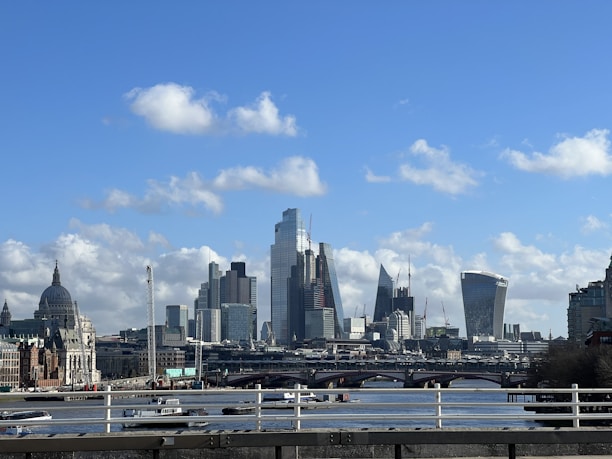 a view of a city from across the river