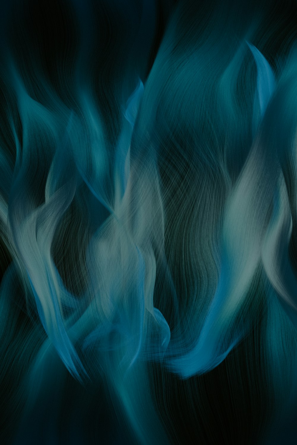 a black and blue background with smoke