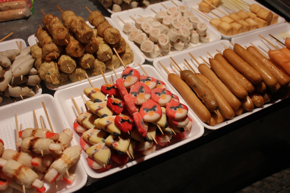 a table topped with lots of different types of food