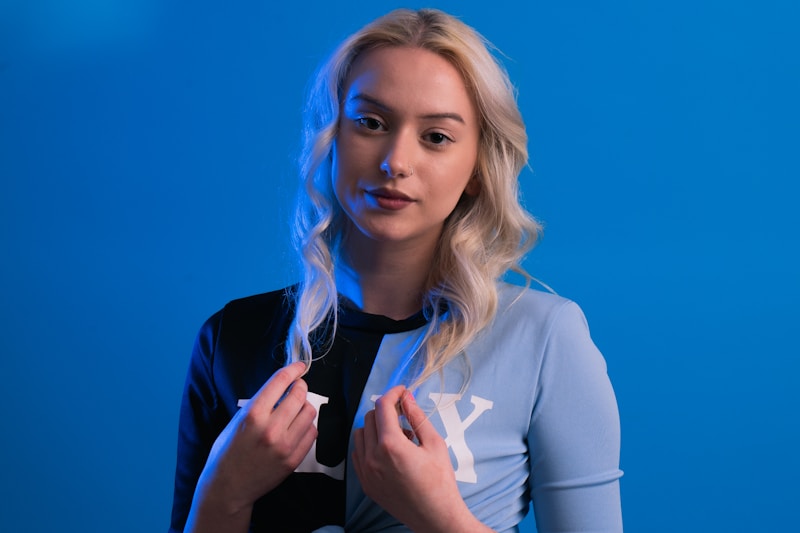 Woman in fresh morning routine