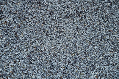 a close up view of a blue carpet