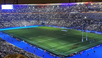 a large stadium filled with lots of people