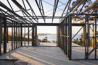 a view of the inside of a building under construction