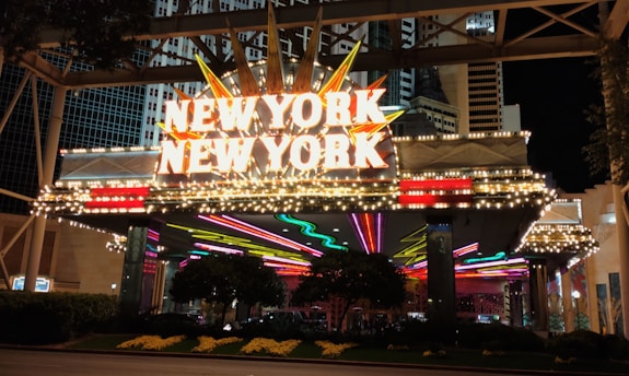 a building with a sign that says new york new york