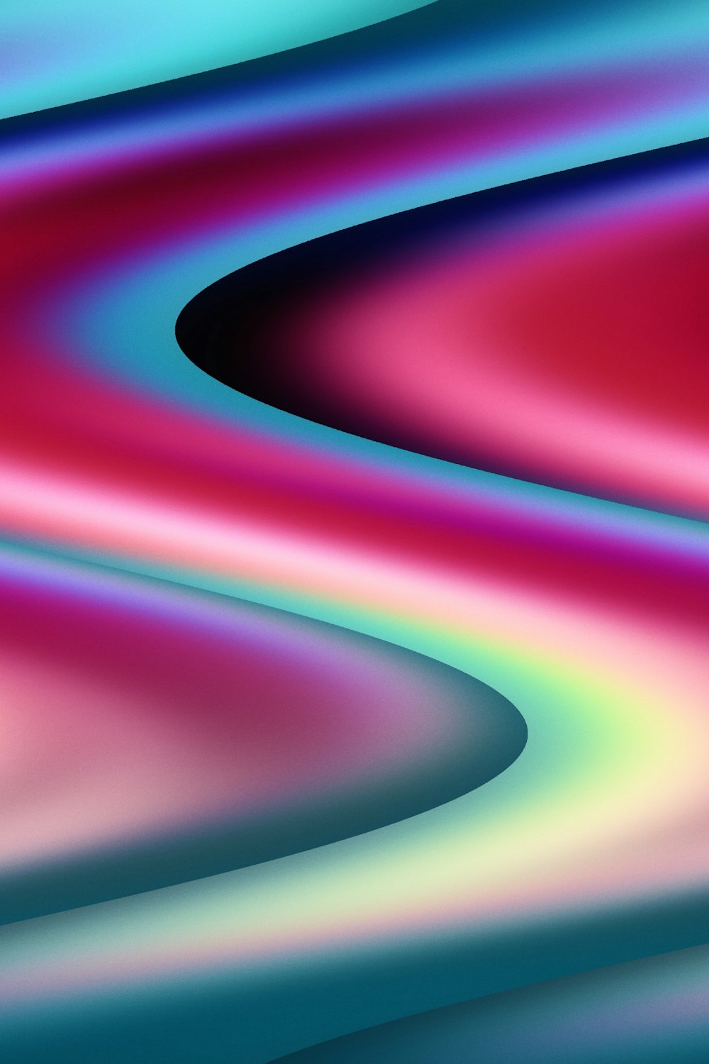 a multicolored background with wavy lines