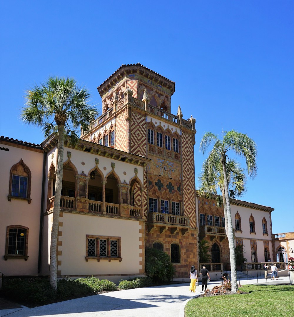 a large building with a clock tower on top of it