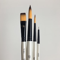 a group of three brushes sitting next to each other