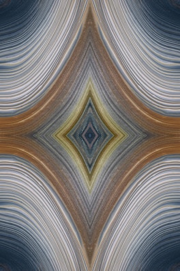 An abstract geometric design symbolizing the fusion of technology and mysticism.