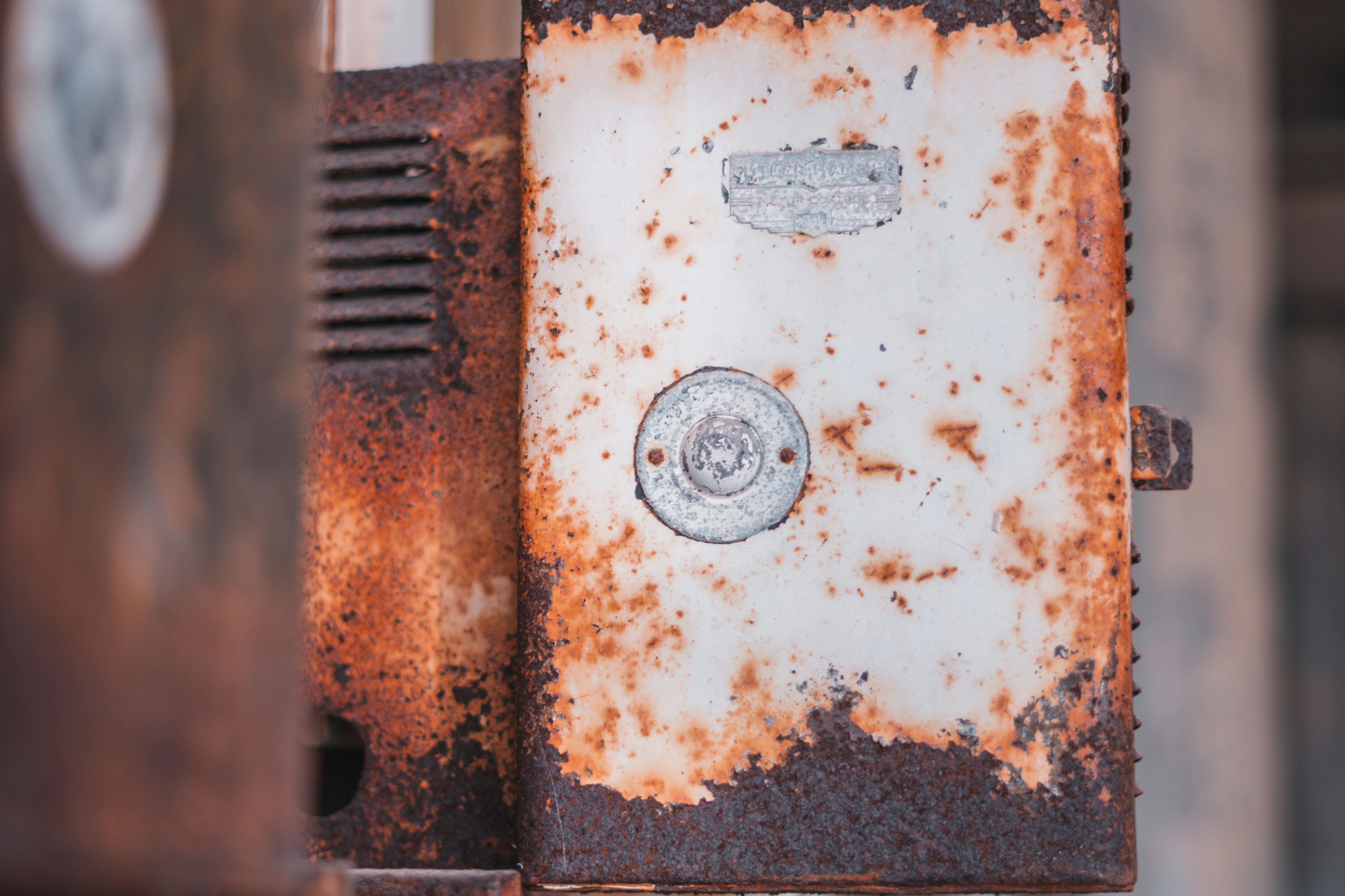 Image of a cracked and rusted furnace heat exchanger - furnace heat exchanger