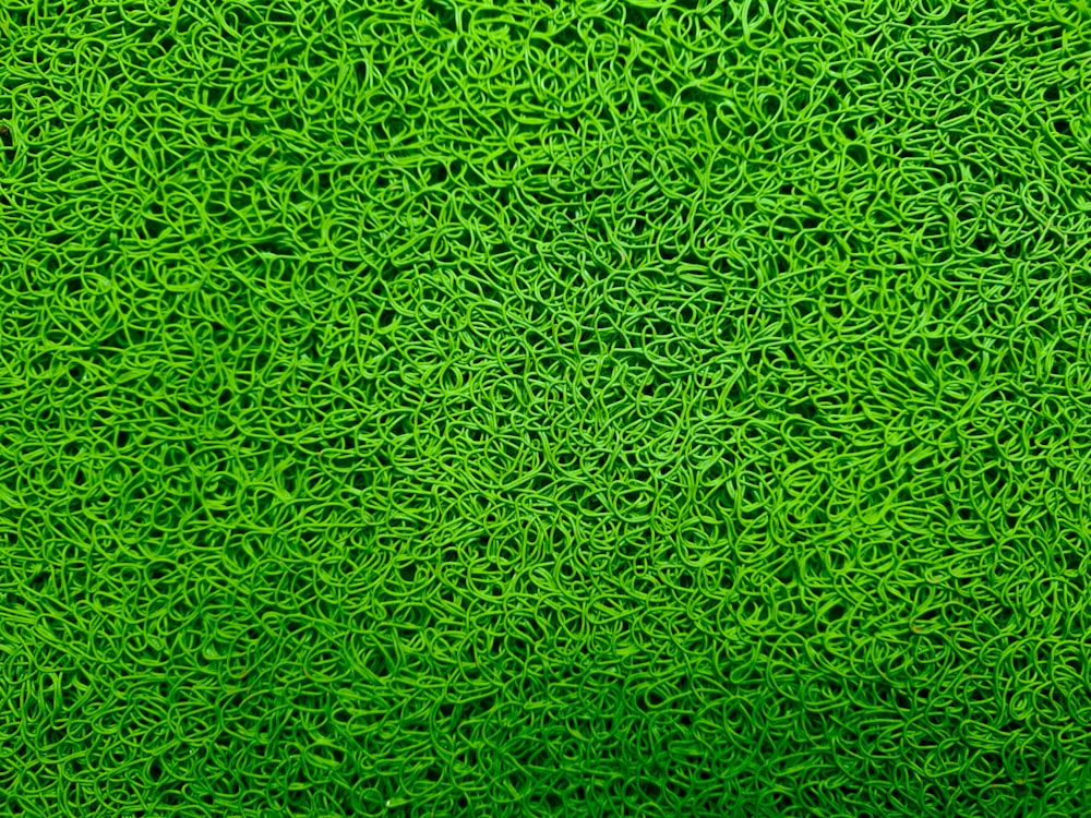 a close up view of a green surface